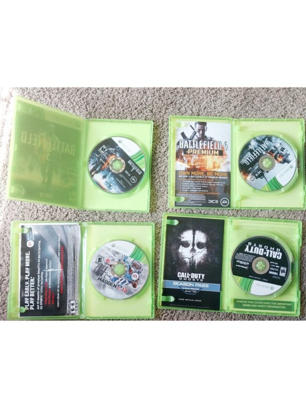 Xbox 360 Games Lot COD Madden 13 Battlefield 3 4 - Picture 3 of 3